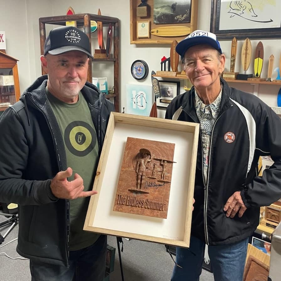 Rare Endless Summer Sculpture by Dave C Reynolds Signed by Robert August and Mike Hynson