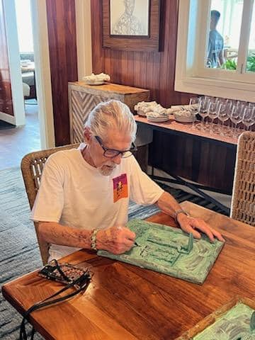 Rare Endless Summer Sculpture by Dave C Reynolds Signed by Robert August and Mike Hynson