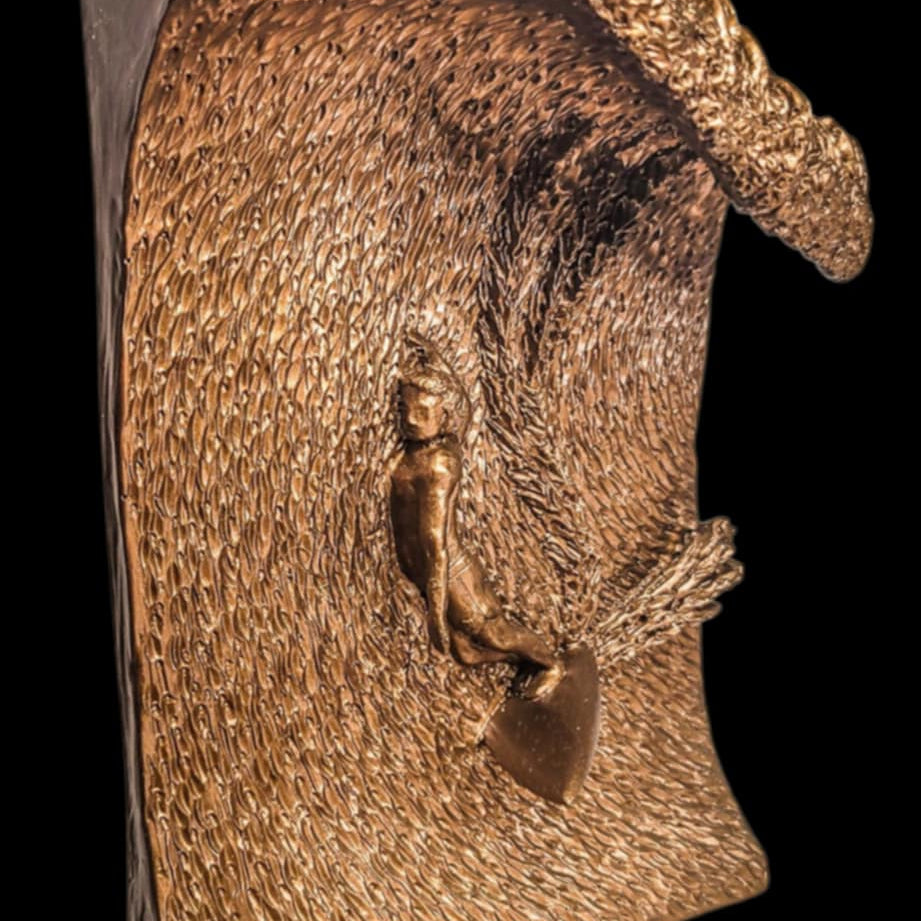 Seventies Style High Surf Sculpture by Dave C Reynolds