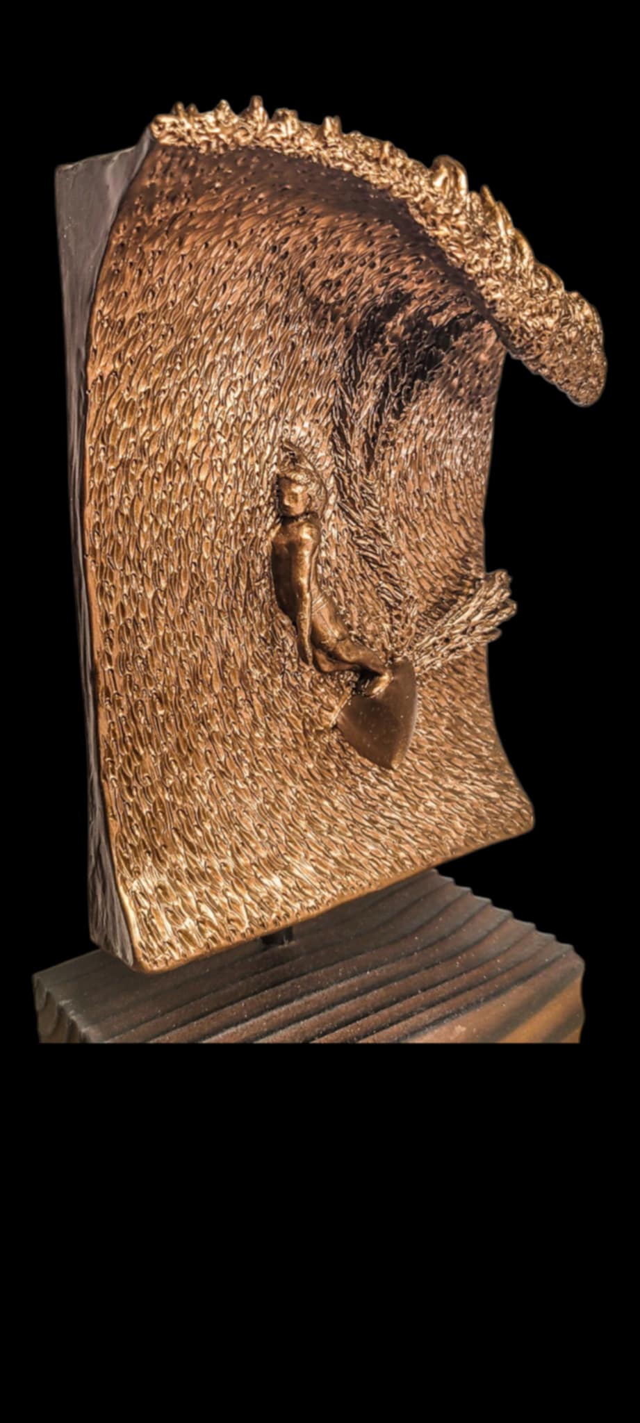 Seventies Style High Surf Sculpture by Dave C Reynolds