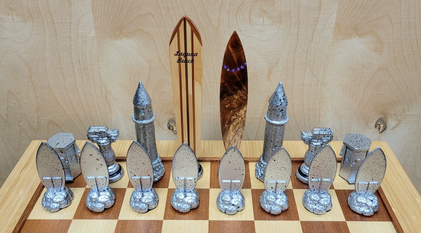 Laguna Beach Surfers' Chess Set by Dave C Reynolds