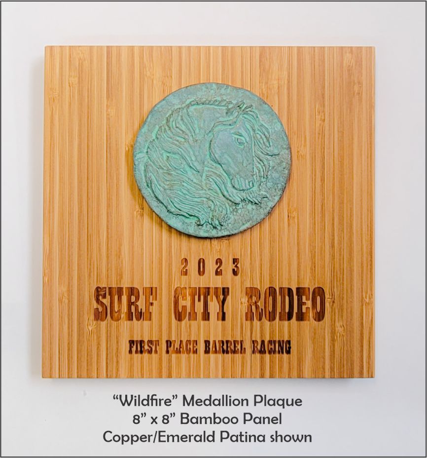 Wildfire Horse Plaque - Equestrian Award Plaque by Dave C Reynolds