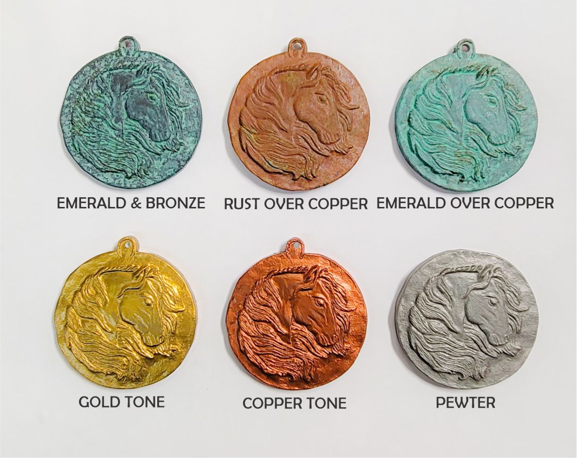 Wildfire Horse Medal by Dave C Reynolds