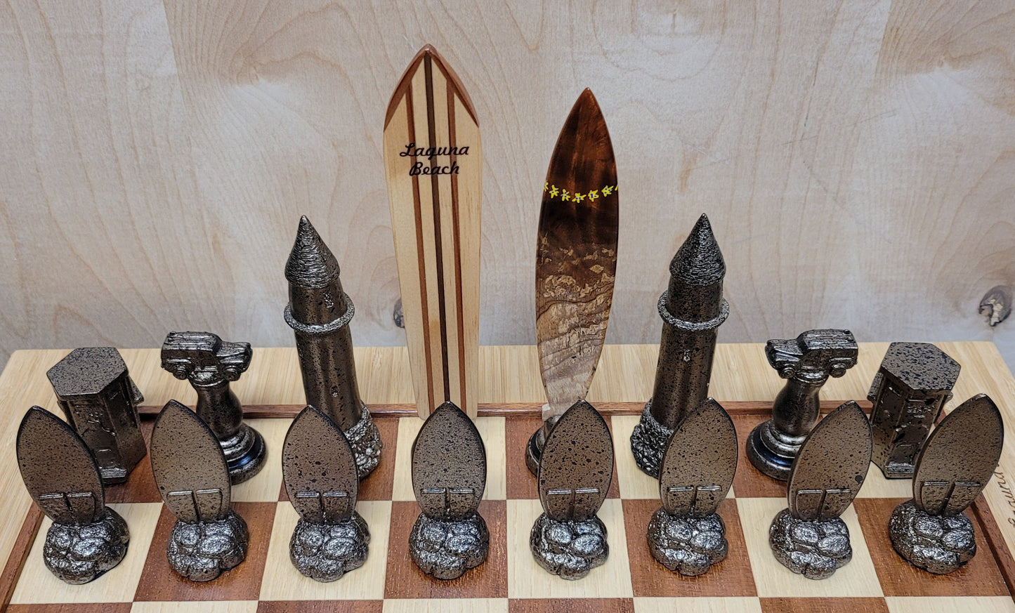 Laguna Beach Surfers' Chess Set by Dave C Reynolds