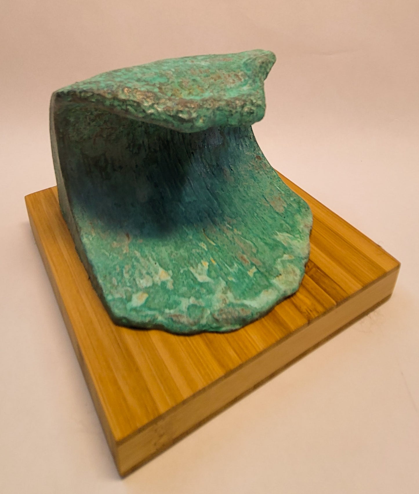 Bronze Patina Wave Sculpture Trophy by Dave C Reynolds