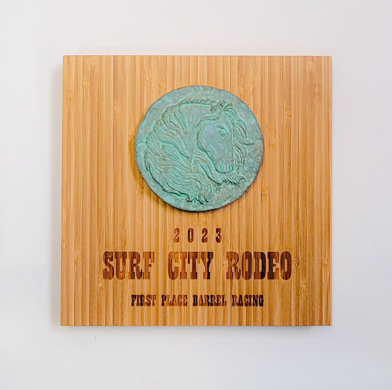 Wildfire Horse Plaque - Equestrian Award Plaque by Dave C Reynolds