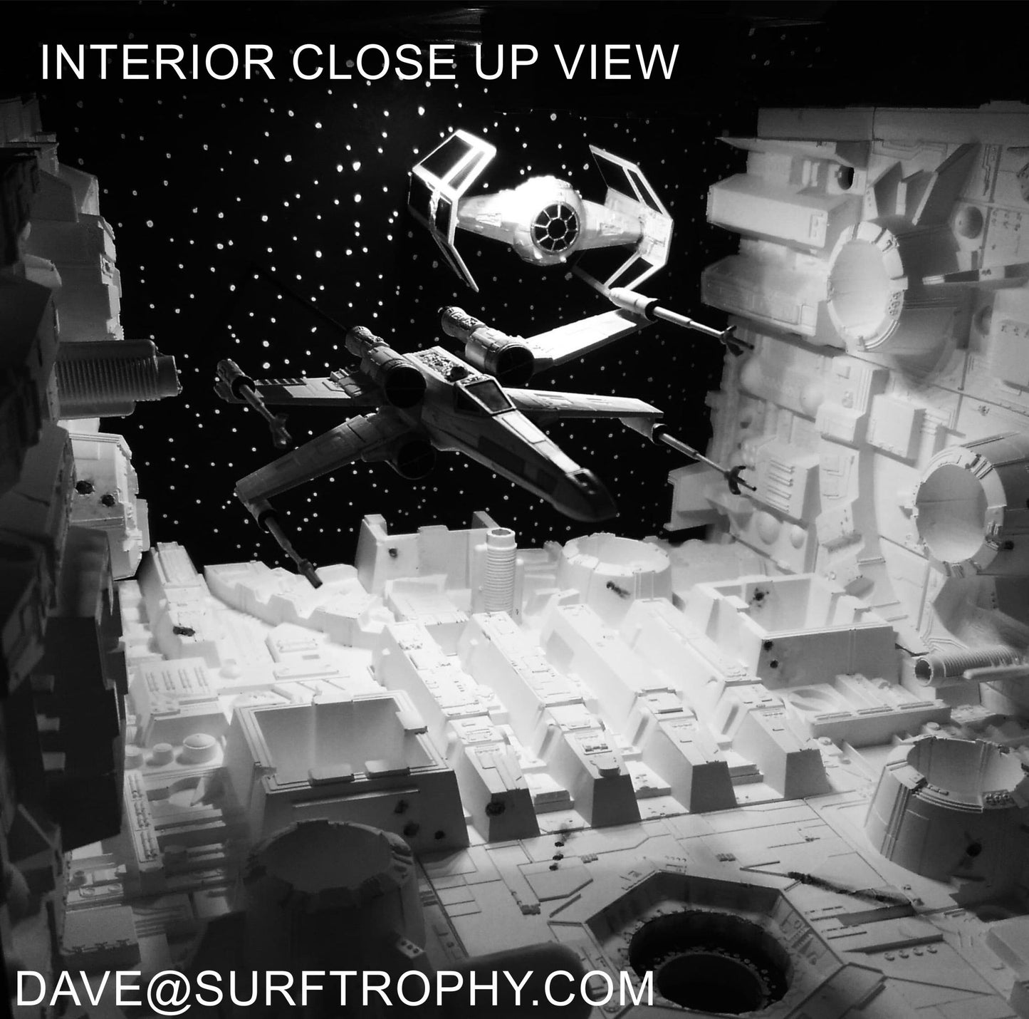 Star Wars Trench Run Diorama Inside Vintage TV by Dave C Reynolds