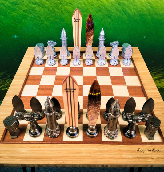 Laguna Beach Surfers' Chess Set by Dave C Reynolds