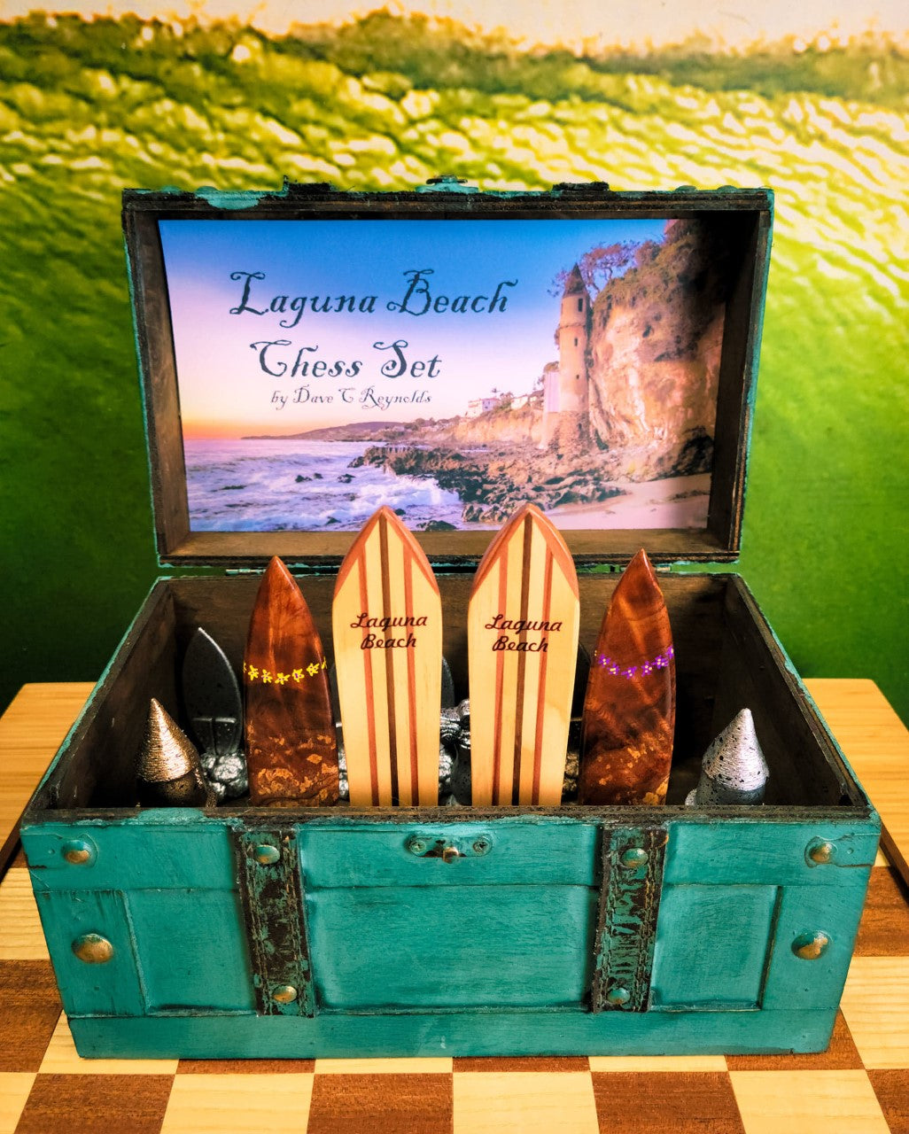 Laguna Beach Surfers' Chess Set by Dave C Reynolds