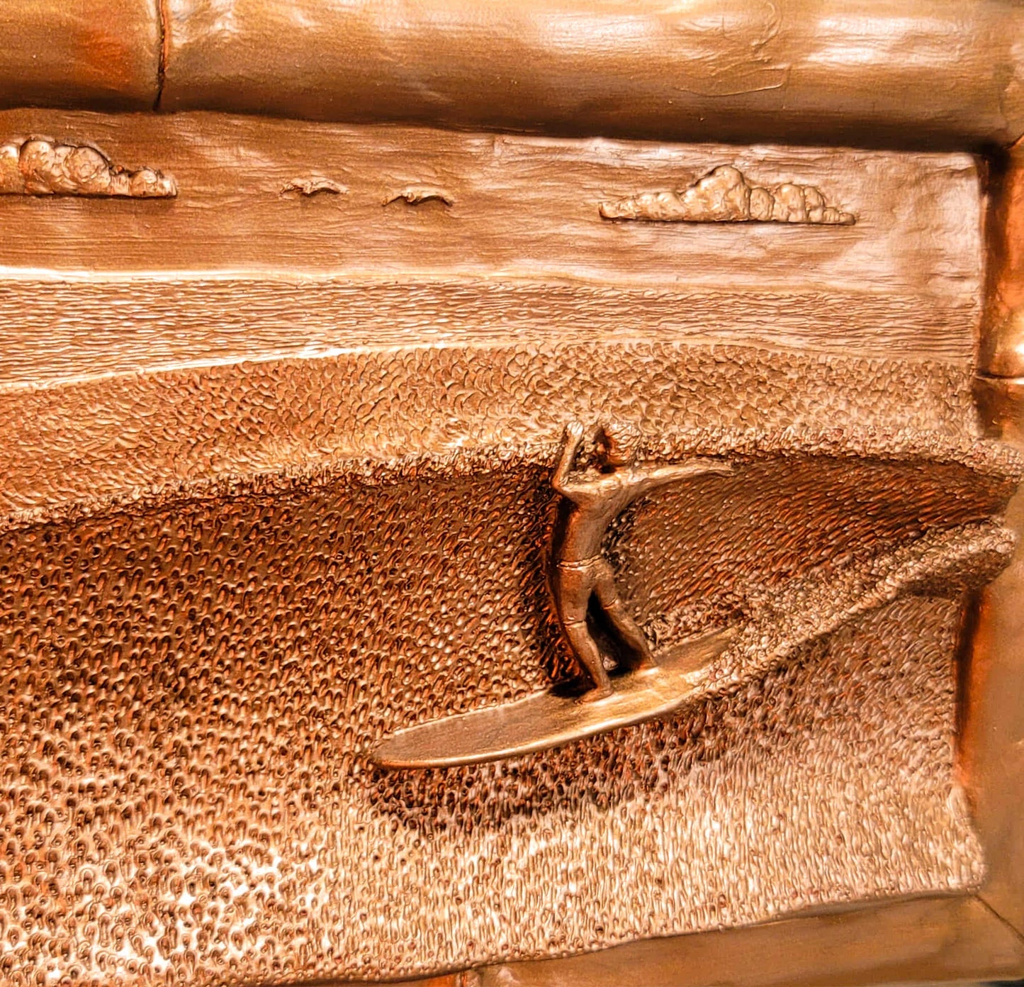 Rincon Soul High Surf Sculpture by Dave C Reynolds