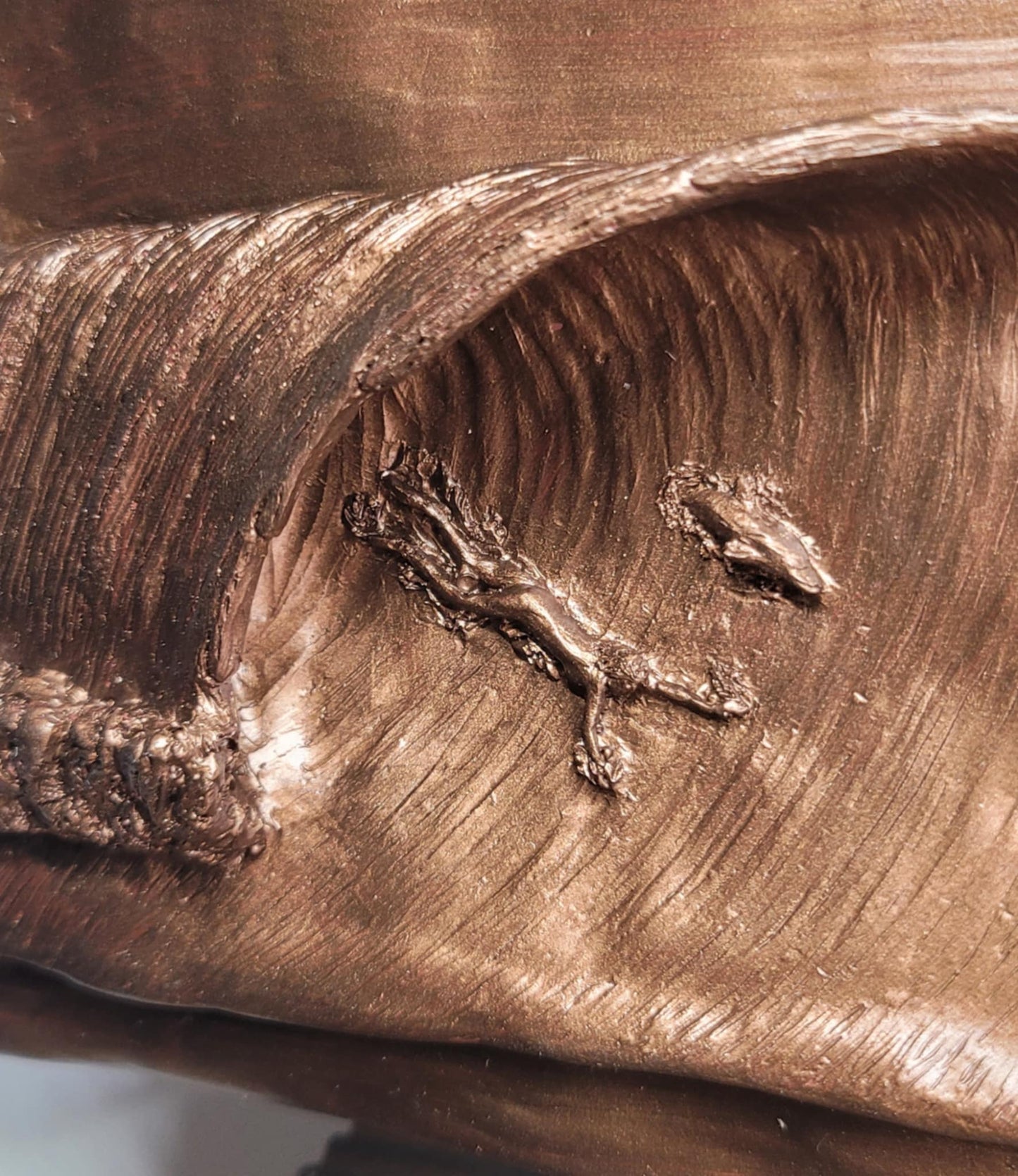 Born Free Woman Bodysurfer  High Surf Sculpture by Dave C Reynolds