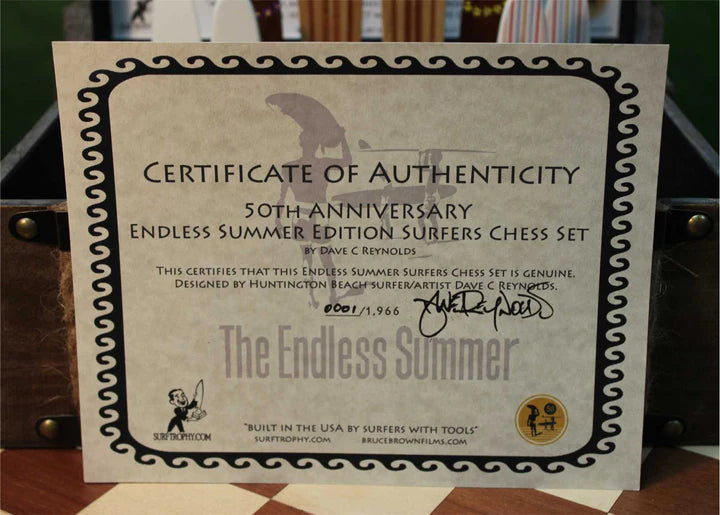 50th Anniversary Endless Summer Chess Set by Dave C Reynolds